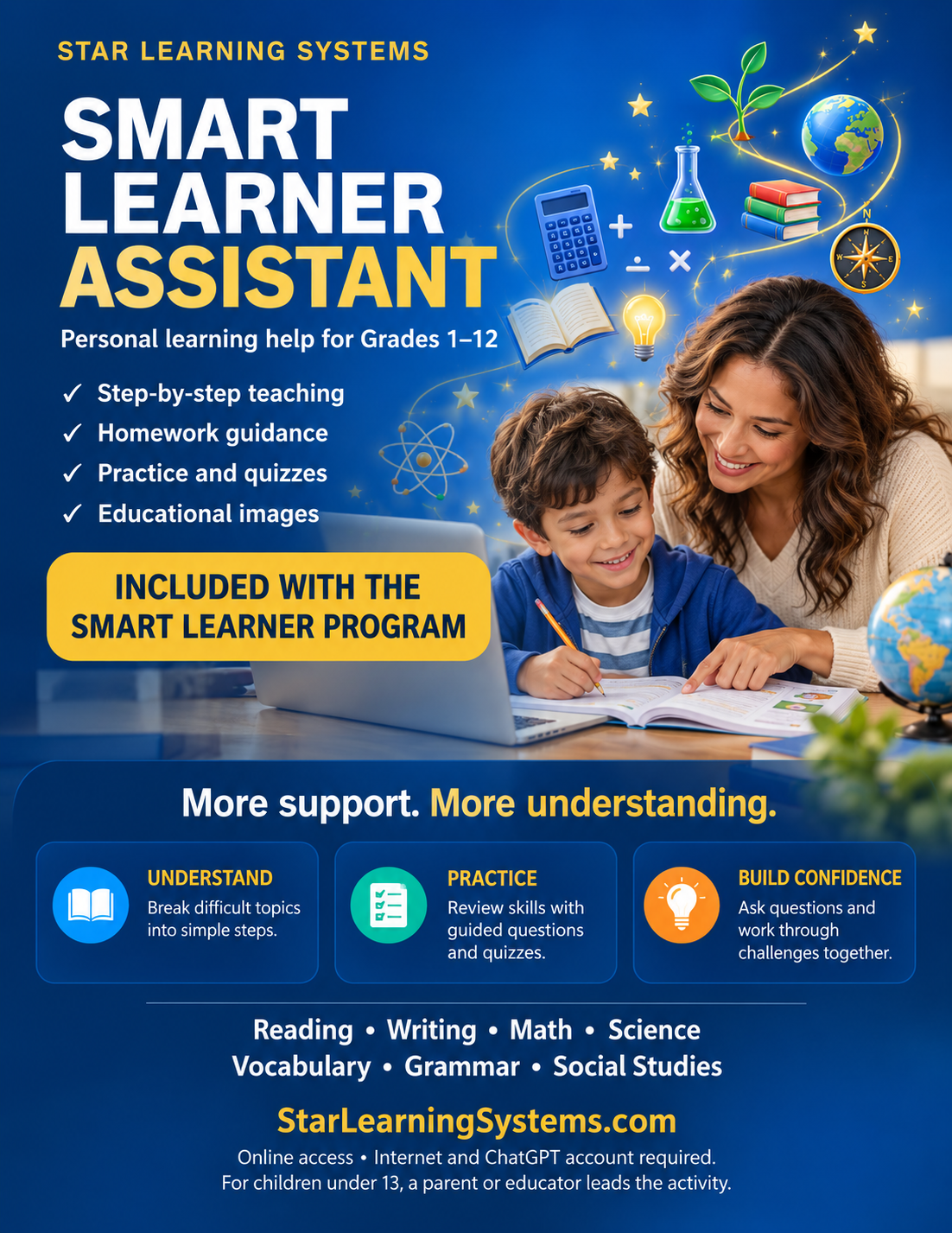 Smart Learner Assistant – AI Tutor for Grades 1–12